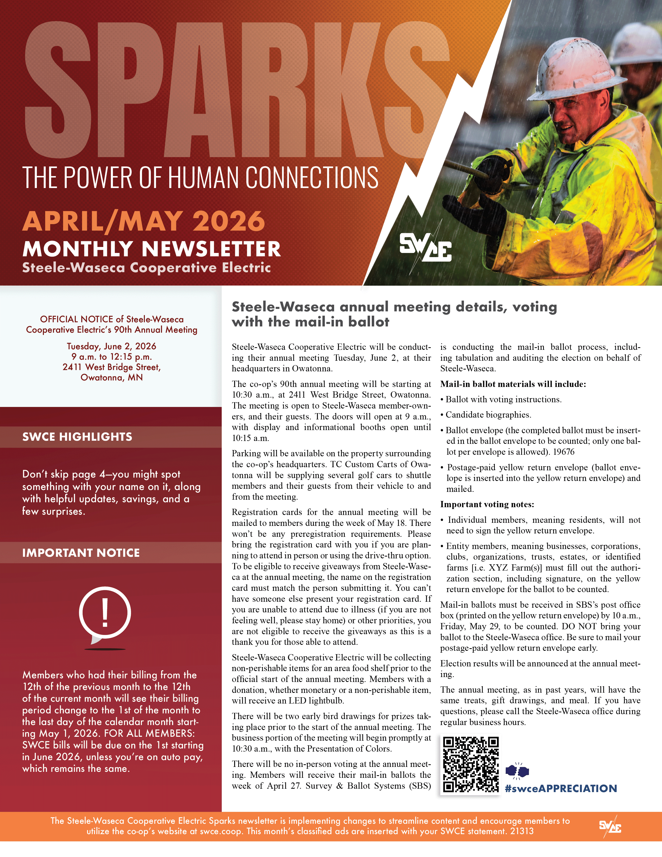 April/May Sparks 2026 Cover