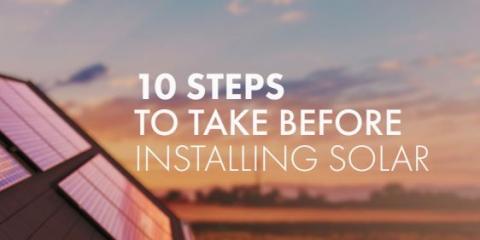 10 steps to take before installing solar image