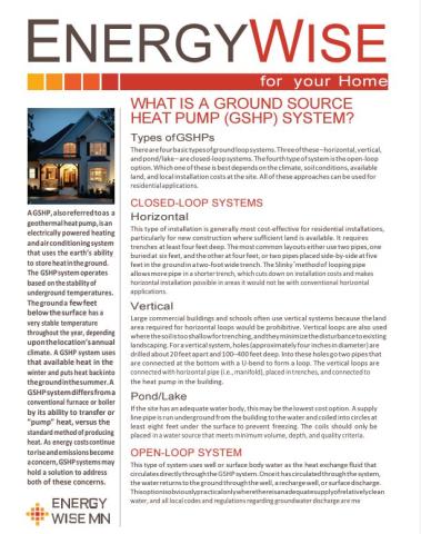 Ground Source Heat Pump Image