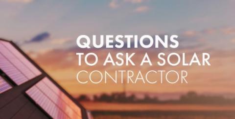 Questions to ask a solar contractor image