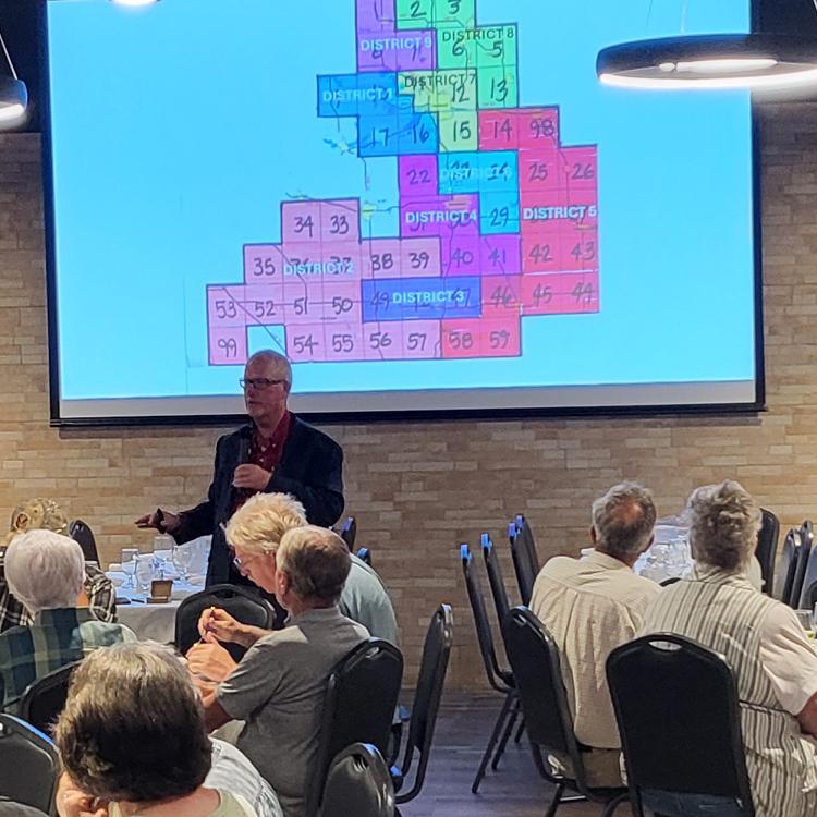 Steele-Waseca Cooperative Electric members had the opportunity to be updated regarding the co-op’s activities during four town hall meetings conducted in September and early October at Torey’s Restaurant & Bar in Owatonna.