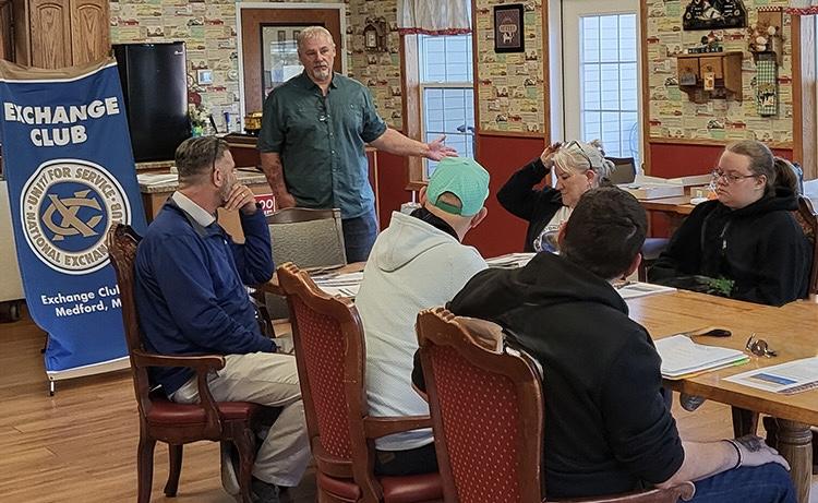 Matt Rohman presents info on the Medford substation