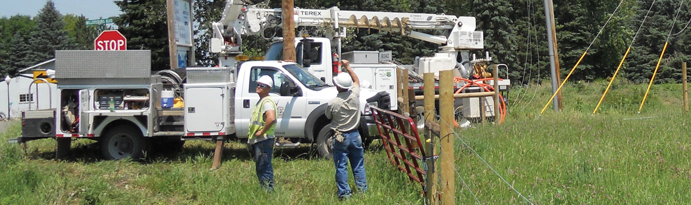 men working outside