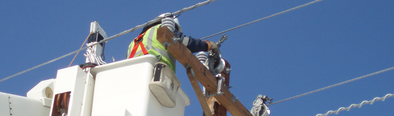 work conducted from bucket truck