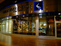 Outside view of Great River Energy station.