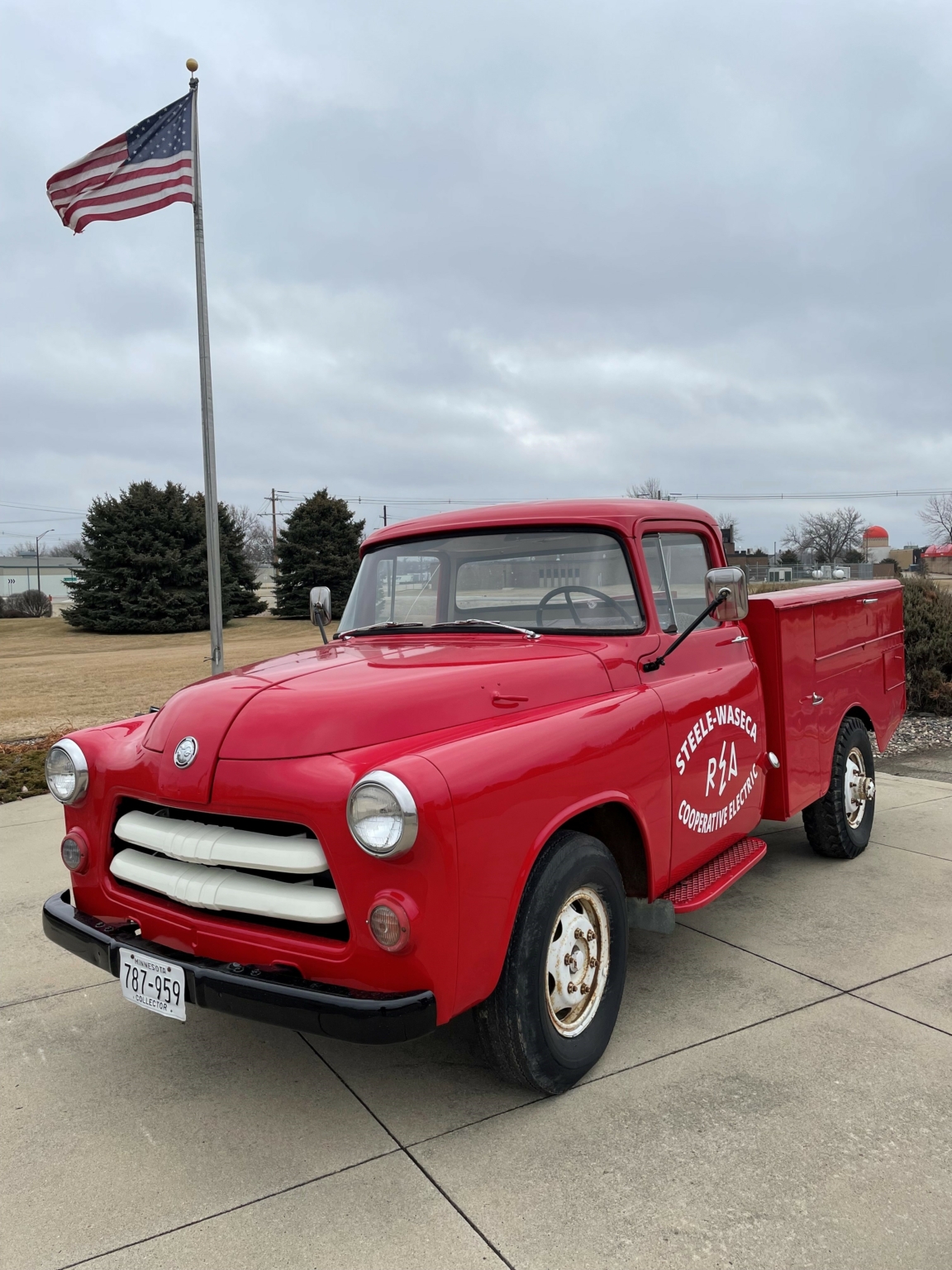 1955 SWCE Service Truck Repainted | Steele Waseca Co-op Electric