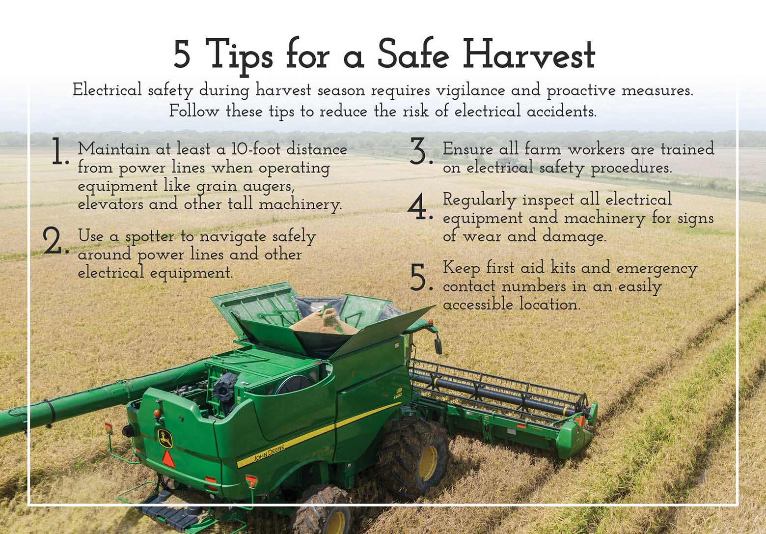 Go above and beyond for a safe harvest | Steele Waseca Co-op Electric